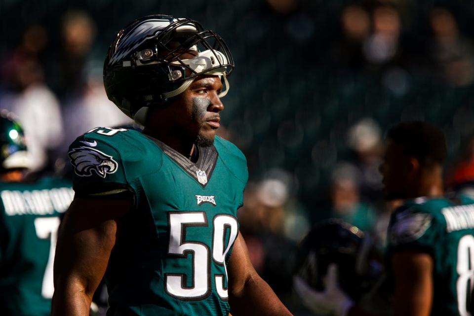 DeMeco Ryans was an Eagles' starting linebacker from 2012-15. He's now the 49ers defensive coordinator.