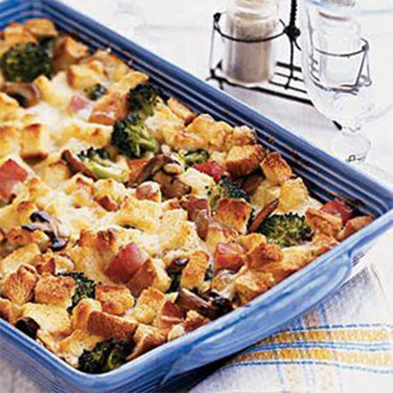 Ham and Mushroom Strata