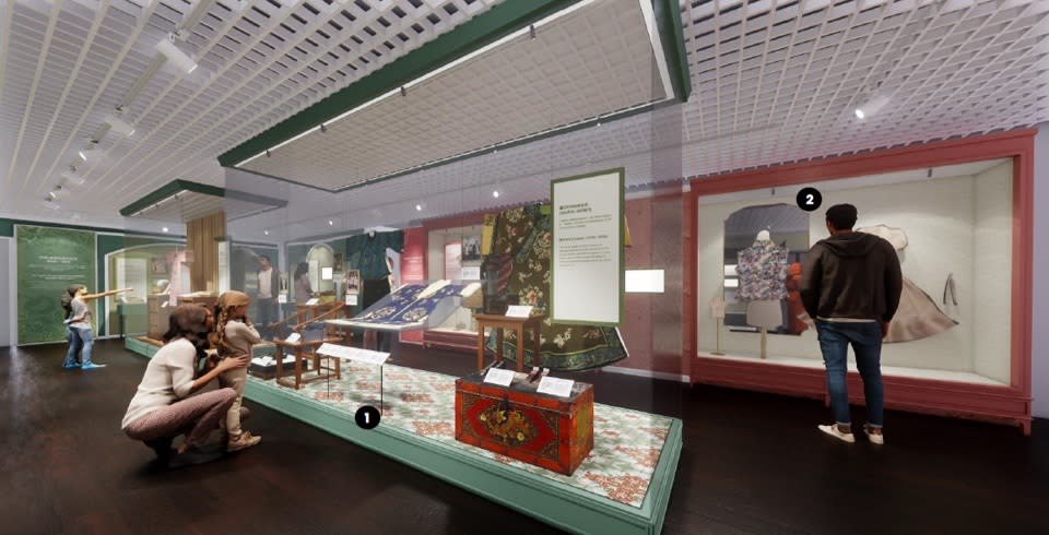 Artist renderings of the upcoming "Modern Women of the Republic: Fashion and Progress in China and Singapore" exhibition. (PHOTO: National Heritage Board)