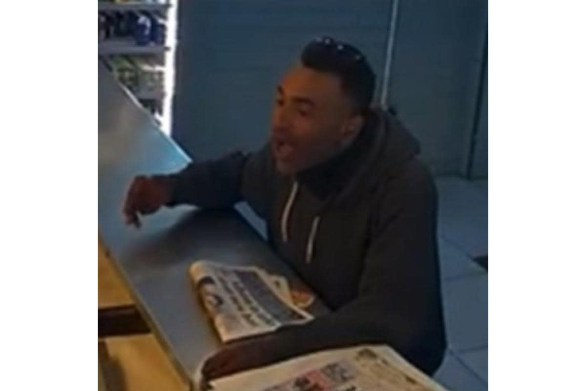 Police want to identify this man in connection with an incident in Shoreham <i>(Image: Adur and Worthing Police)</i>