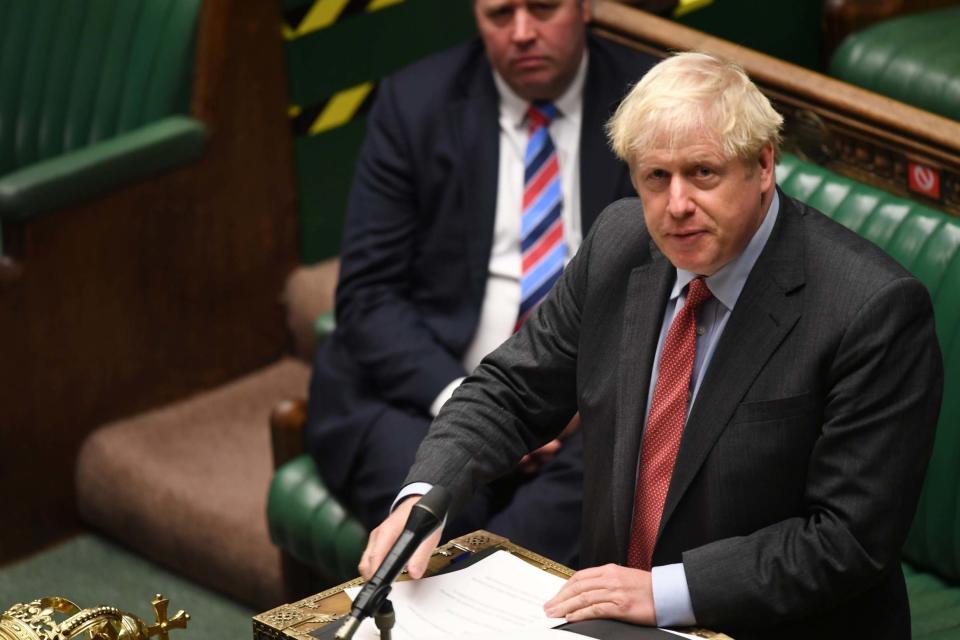 Prime Minister Boris Johnson is facing a rebellion within his own Conservative Party from MPs sceptical of the new restrictions (Reuters)