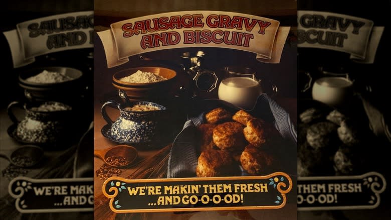 McDonald's biscuits and gravy advertisement