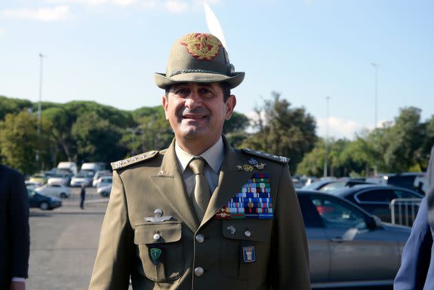 ROME, ITALY - 2021/09/23: General Francesco Paolo Figliuolo, extraordinary commissioner for the Covid19 emergency, arrives at the Confindustria annual conference, at the Palazzo dello Sport.
Confindustria, is the Italian employers' federation and national chamber of commerce. (Photo by Vincenzo Nuzzolese/SOPA Images/LightRocket via Getty Images) (Photo: SOPA Images via Getty Images)