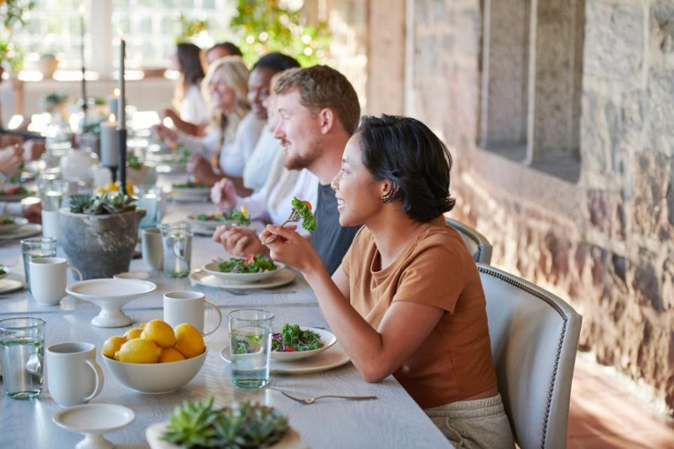 Particiapnts told The Post they felt more satiated on the Italian-influenced food in the Hudson Valley, which included a vegetable lasagna and a plant based pasta e fagioli. The Ranch