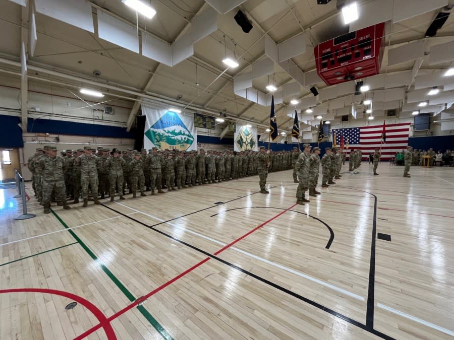 Fort Carson homecoming ceremony for 245 soldiers