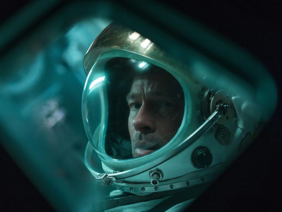 Brad Pitt as Roy McBride in the space thriller ‘Ad Astra' (Fox)