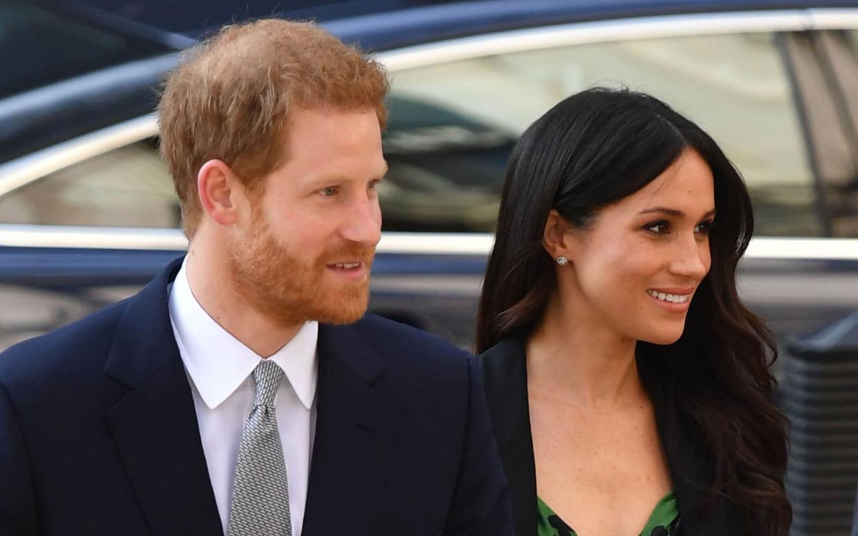 The image caused 'great distress' to the Sussexes while the Duchess was pregnant - PA