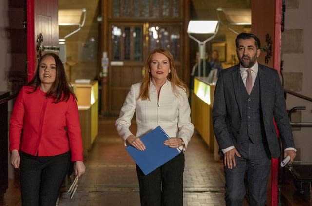 Kate Forbes, Ash Regan and Humza Yousaf 