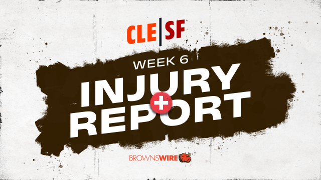 Browns vs. Ravens Injury Report — Week 4