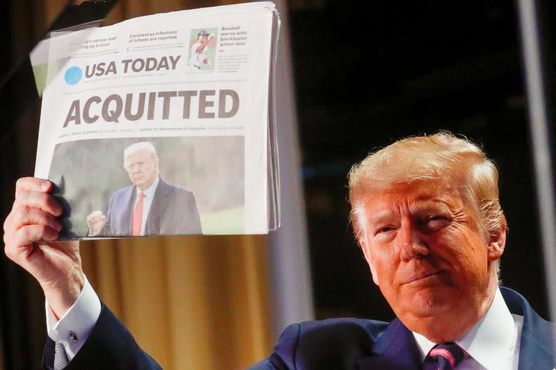 FILE PHOTO: U.S. President Trump addresses National Prayer Breakfast in Washington