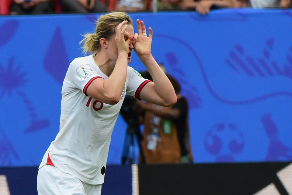 Ellen White scored England's second goal. (Credit: Getty Images)