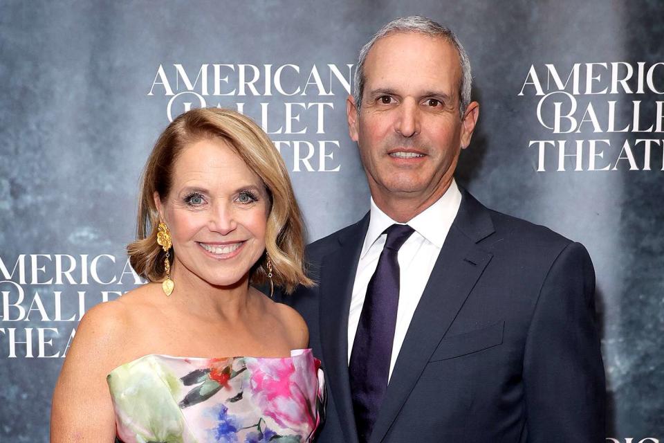 <p>Michael Loccisano/Getty </p>  Katie Couric and John Molner attend the 2023 American Ballet Theatre Fall Gala at David H. Koch Theater  on October 24, 2023 in New York City