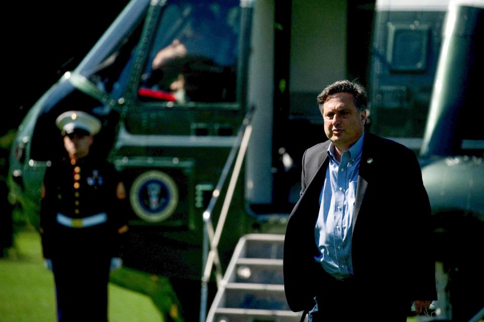 White House Chief of Staff Ron Klain walks on the South Lawn of the White House ion June 05, 2022, in Washington, DC.