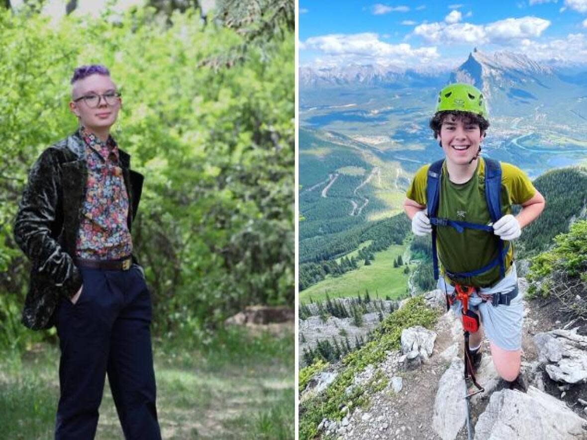 Ezren McConnell, left, and Gabriel Buckberrough, right, both say learning during the pandemic negatively impacted their grades. (Clyde McConnell, submitted by Gabriel Buckberrough - image credit)