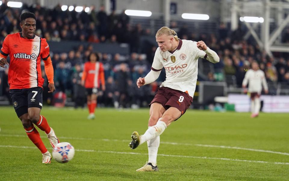 Erling Haaland scores his fifth