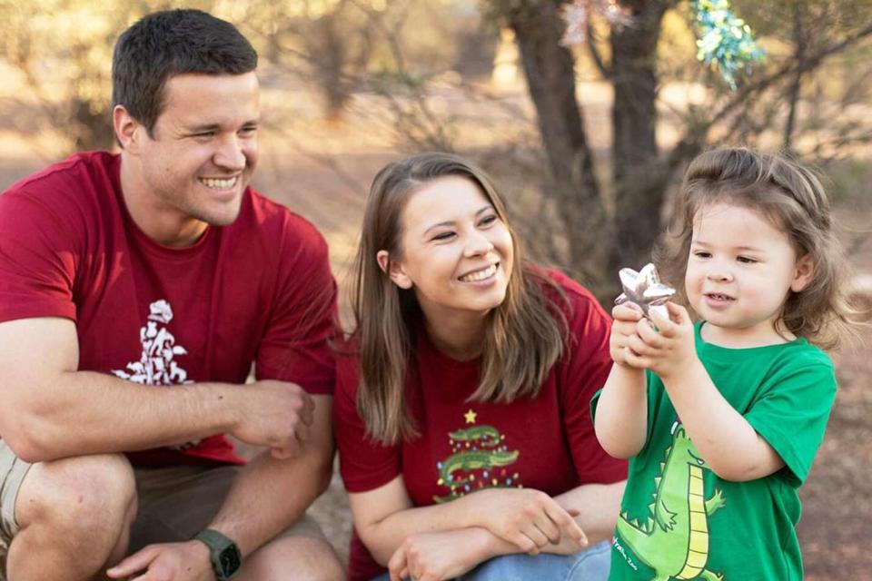 <p>Bindi Irwin/Instagram</p> Bindi Irwin family Christmas photos.