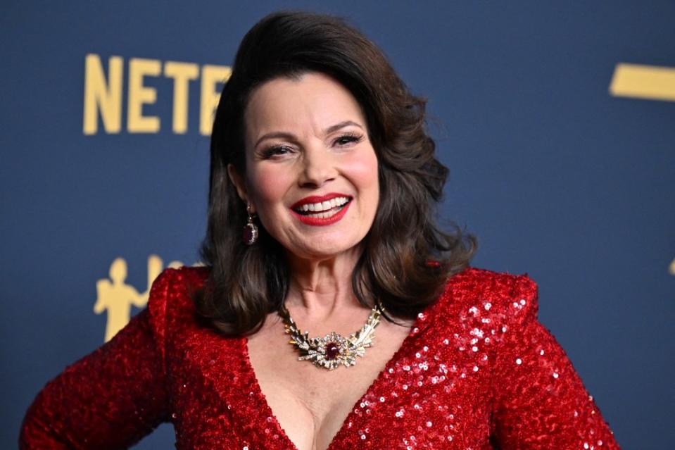 The Razzie Redeemer Award, given to a past contender who has improved their resume, was bestowed upon SAG/AFTRA President Fran Drescher, 66, for “her brilliant shepherding of the actors’ guild through a prolonged 2023 strike, with a highly successful conclusion.” AFP via Getty Images