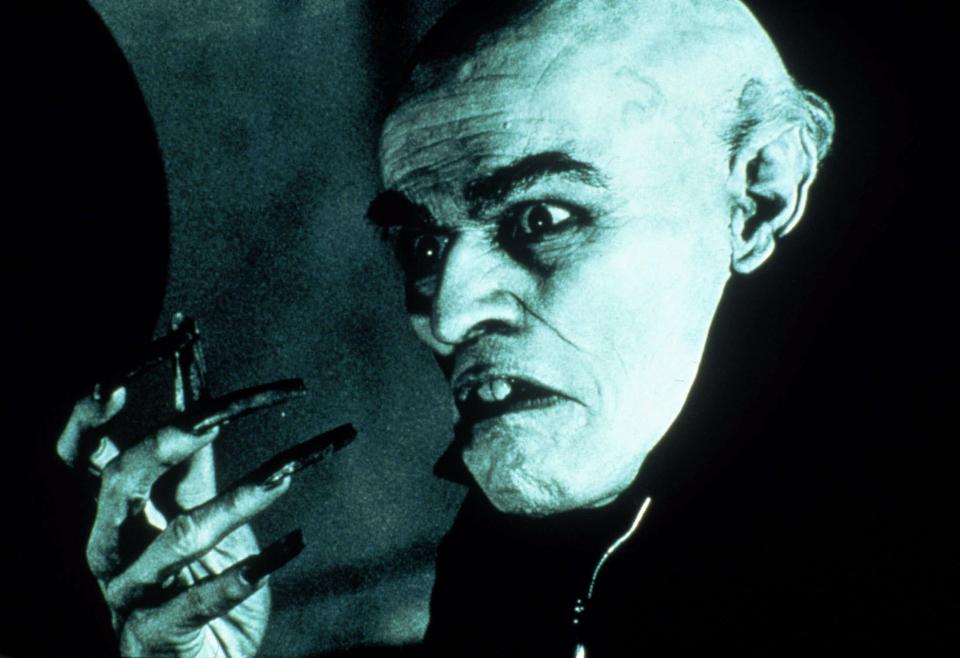 Willem Dafoe stars as "Nosferatu" actor Max Schreck, who plays Count Orlok and turns out to be a vampire himself, in the 2000 horror comedy "Shadow of the Vampire."