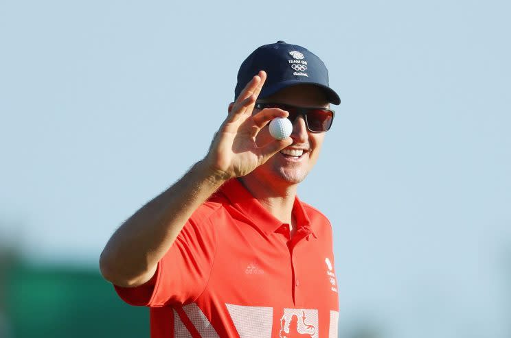 Justin Rose carries a lead into the final round in Rio. (Getty Images)