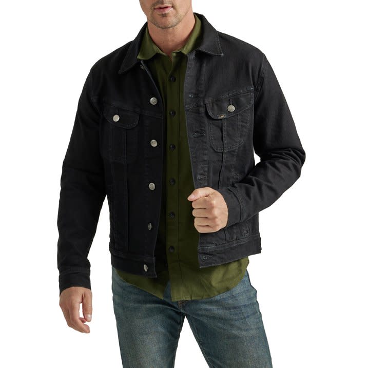 Lee Men's Legendary Classic Rider Jacket in Overdye Black