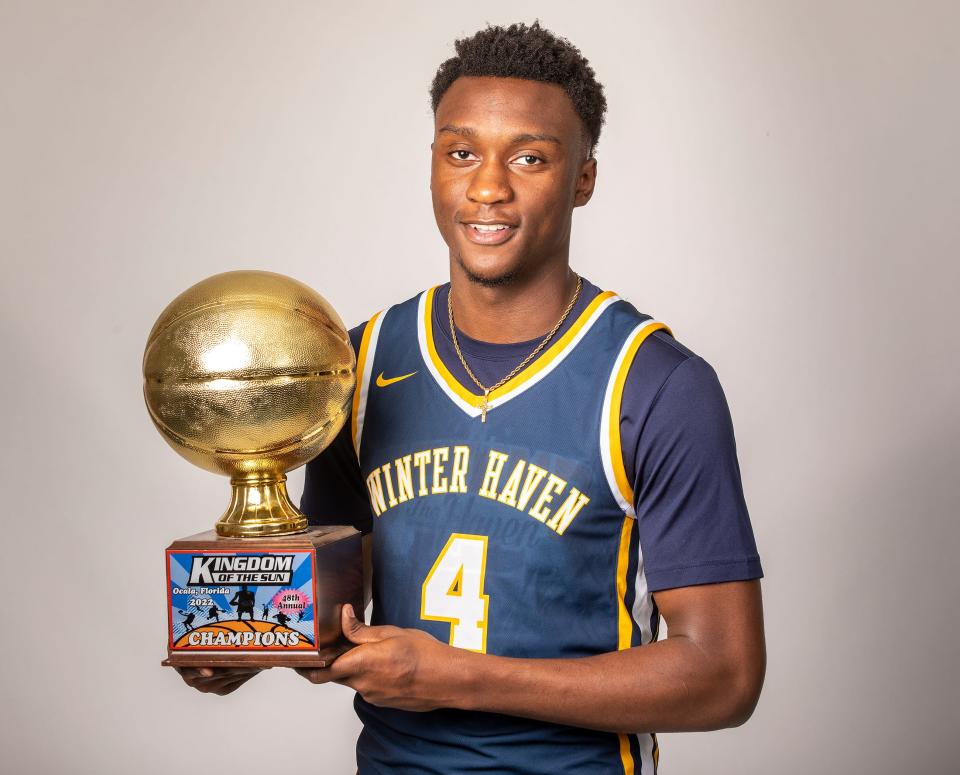 All County Boys Basketball - Winter Haven High School - Isaac Celiscar in Lakeland Fl  Friday March 10,2023.Ernst Peters/The Ledger