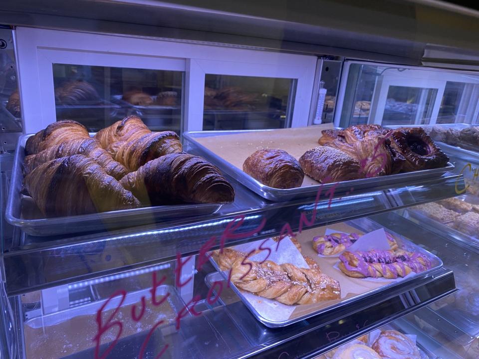 Croissants and other pastries are a mainstay at Manna Bakery.