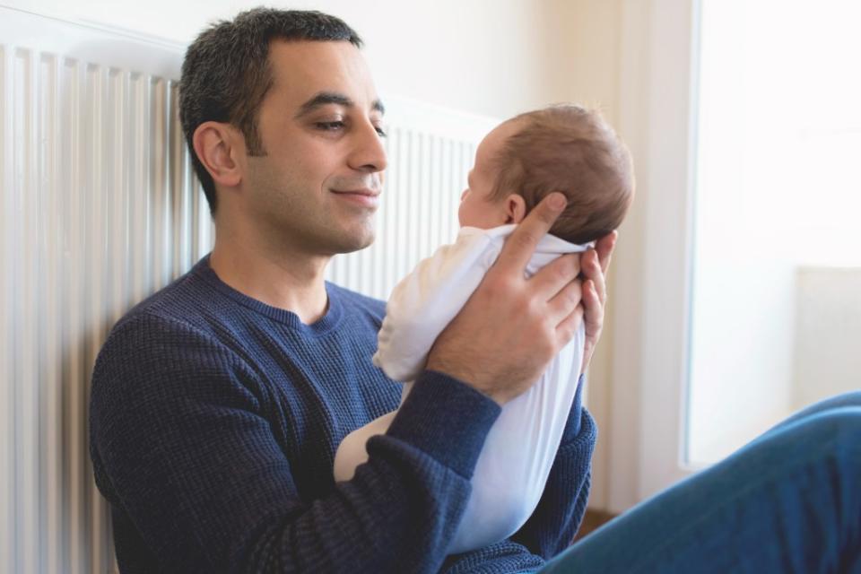 As a new dad, you may want to sign up for every music class with your baby, but it might be worth rethinking, said Doug Moe, a comedian and author of “Man vs. Child: One Dad’s Guide to the Weirdness of Parenting.” Getty Images