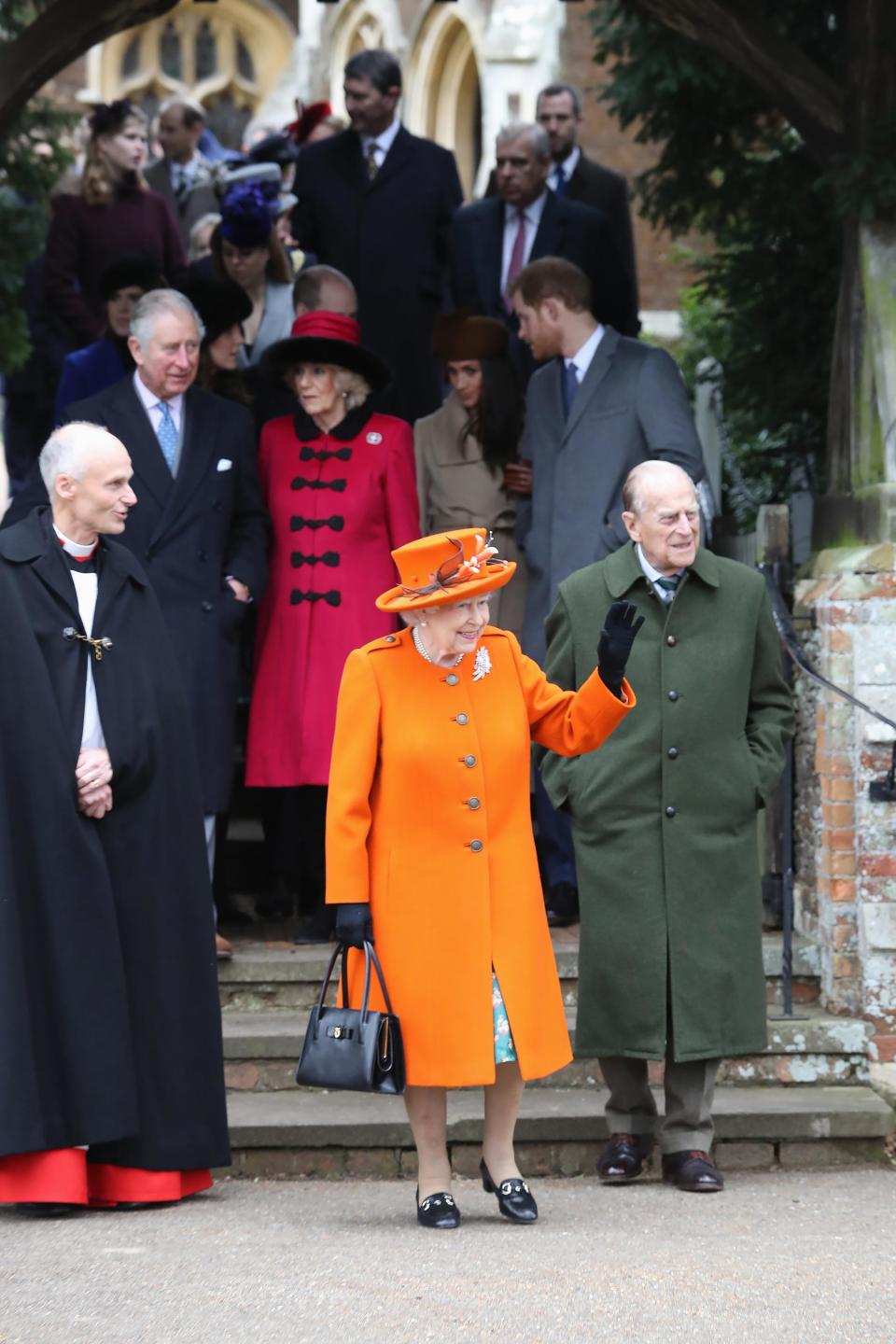 Meghan Markle and Prince Harry join the royals for Christmas church service