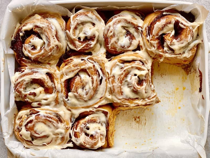 Pumpkin Cinnamon Rolls 