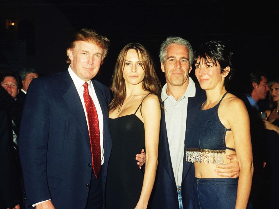 Donald Melania Trump Jeffrey Epstein Ghislaine Maxwell