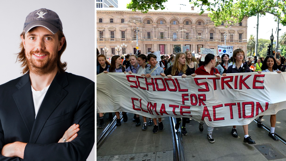 Mike Cannon-Brookes is throwing his weight behind protests for greater action on climate change. (Source: Getty)