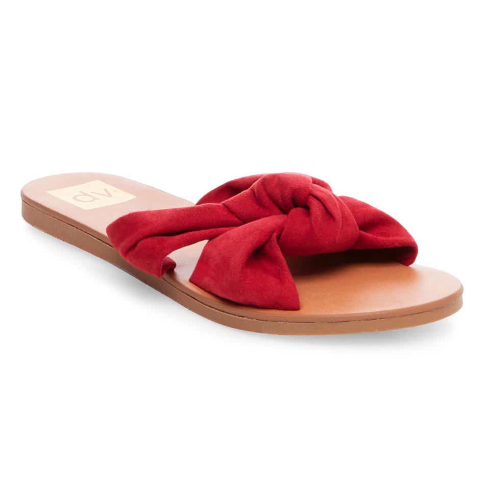 KNOTTED SLIDE SANDALS