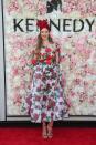 <p>International modelling superstar Robyn Lawley used the red roses at Flemington as her style guide.</p>