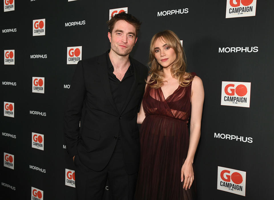 Robert Pattinson and Suki Waterhouse attend the GO Campaign's Annual Gala 2023 at Citizen News Hollywood on October 21, 2023 in Los Angeles, California.