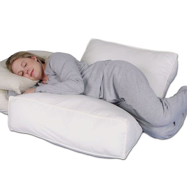 <p><em>Leachco Body Double Adjustable Maternity Pillow Set, $54</em></p><p><span><a rel="nofollow noopener" href="https://www.amazon.com/Leachco-Double-Adjustable-Maternity-Pillow/dp/B000F1MBQU/?tag=syndication-20" target="_blank" data-ylk="slk:BUY NOW;elm:context_link;itc:0;sec:content-canvas" class="link ">BUY NOW</a></span></p>