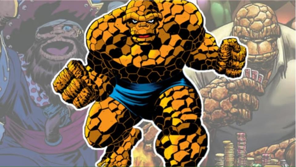 Ben Grimm, a.k.a. the Thing from the Fantastic Four, ready for a fight.