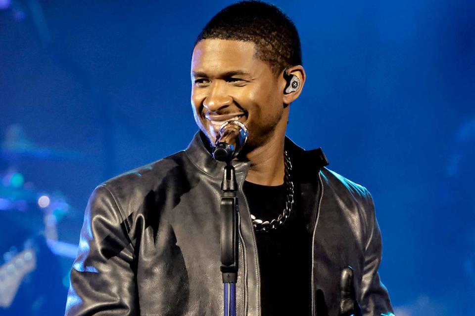 <p>Kevin Winter/Getty</p> Usher in Inglewood in August 2023