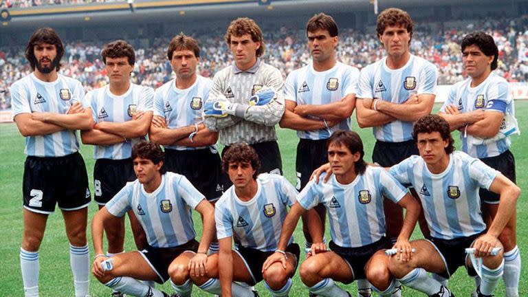 Una de las formaciones de Argentina en el Mundial de México 86, que terminaría con la consagración albiceleste frente a Alemania