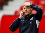 Britain Football Soccer - Manchester United v Leicester City - Barclays Premier League - Old Trafford - 1/5/16 Leicester's Jamie Vardy at the end of the match Action Images via Reuters / Jason Cairnduff Livepic