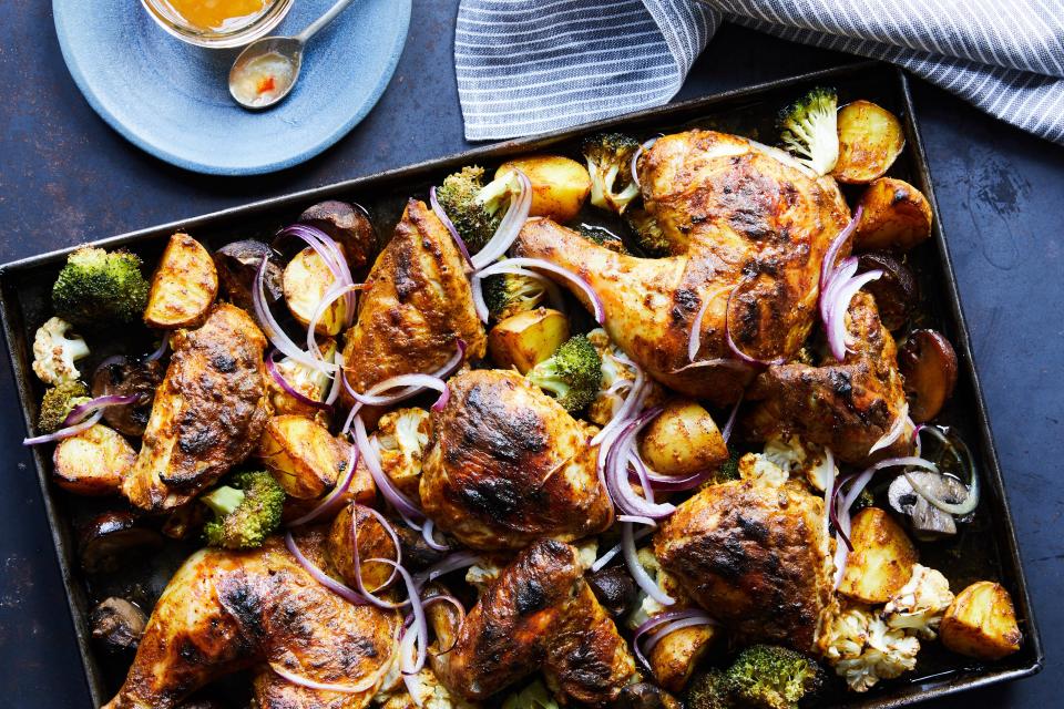 7. Tandoori Chicken and Vegetable Sheet-Pan Supper