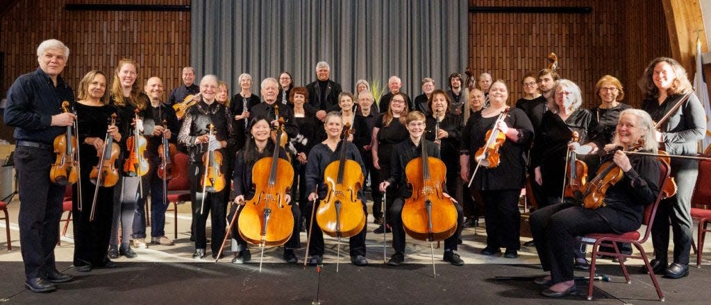 Falmouth Chamber Players Orchestra, shown in April 2022