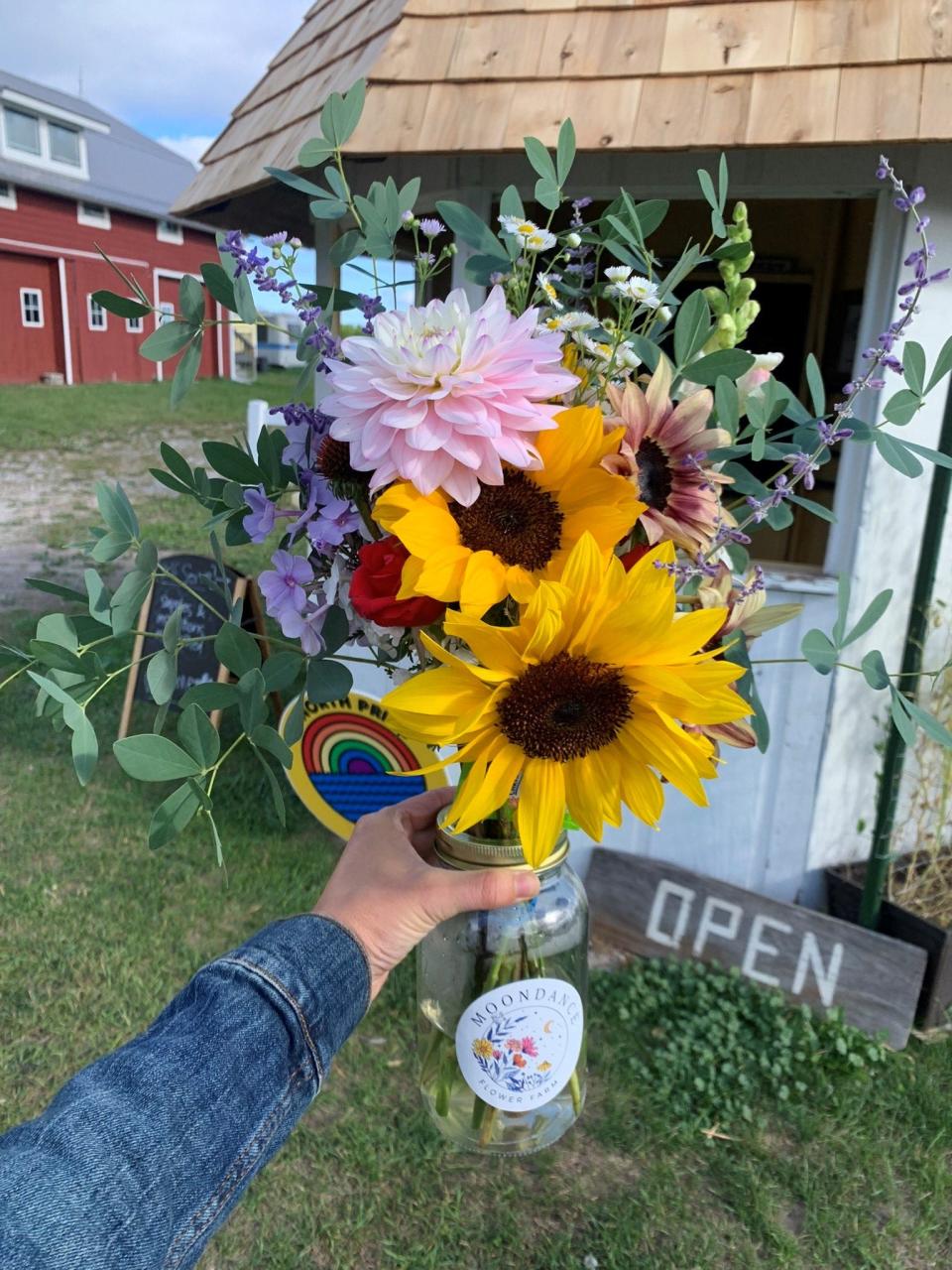 Moondance Flower Farm in Old Mission Peninsula offers visitors a chance to pick their own blooms.