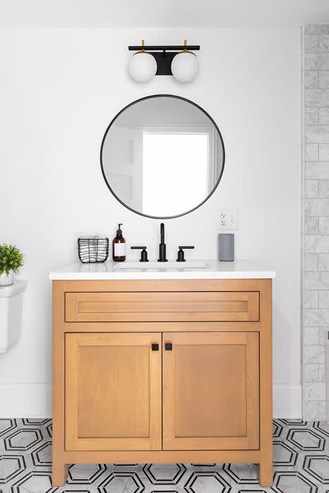 small bathroom vanity unit