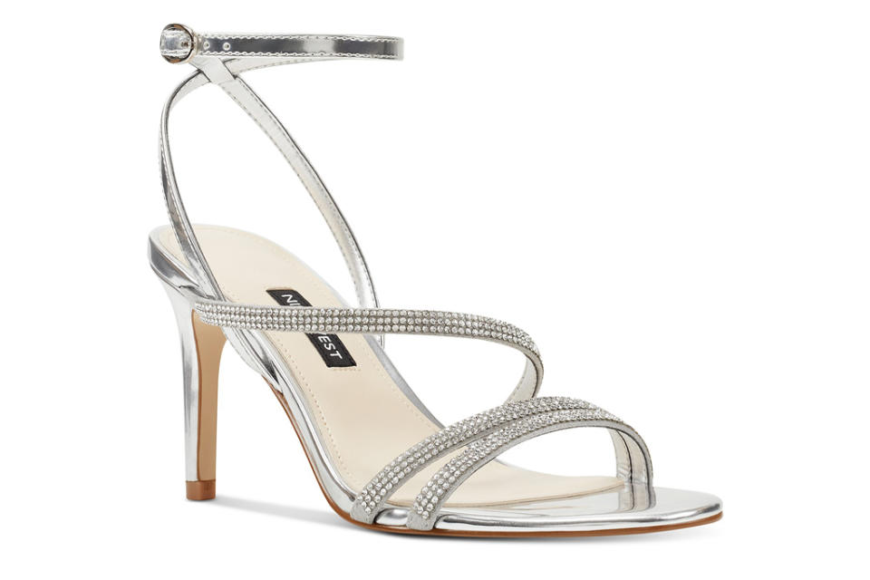 Nine West, silver sandals