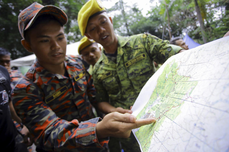 A member of a Malaysian rescue team takes part in a search and rescue operation in a forest for the missing 15-year-old Franco-Irish girl Nora Anne Quoirin in Seremban August 9, 2019. — Bernama pic