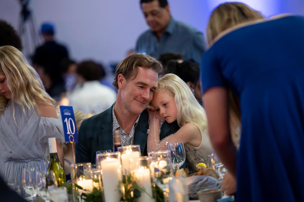 James Van Der Beek Cheers on Daughter Olivia 13 During Her Performance at Art of Kindness Gala 735