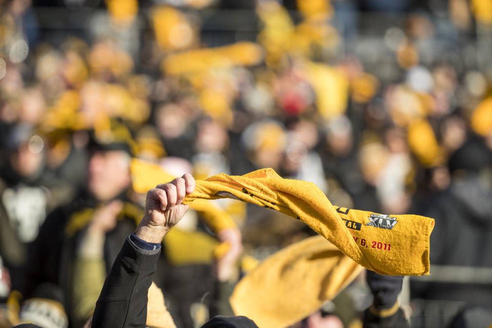 The Steelers and their fans take great pride in the Terrible Towel. (Brett Carlsen/Getty Images) 