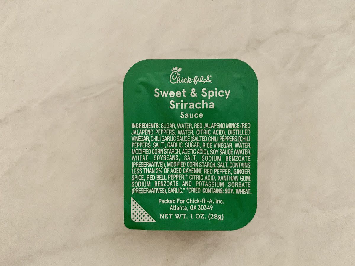 Chick-Fil-A Sweet & Spicy Sriracha sauce