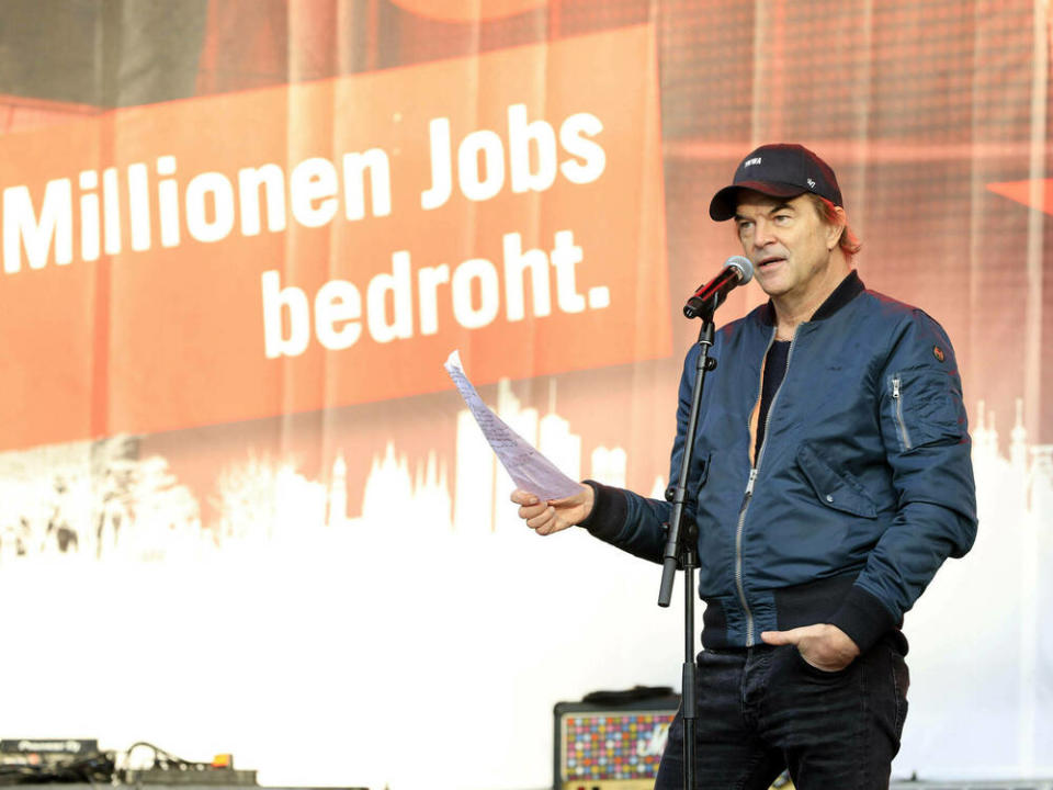 Campino bei der Demonstration zur Rettung der Veranstaltungswirtschaft. (Bild: imago images/Future Image)