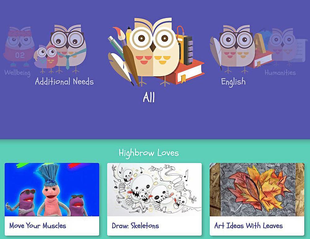 Educational shows: Highbrow has been designed to protect kids from 'scary' online content